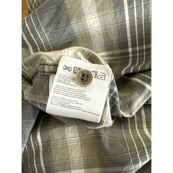 Quiksilver Shirt Mens XL Extra Large Button Plaid‎ Aloha Camp Western - Picture 13 of 14